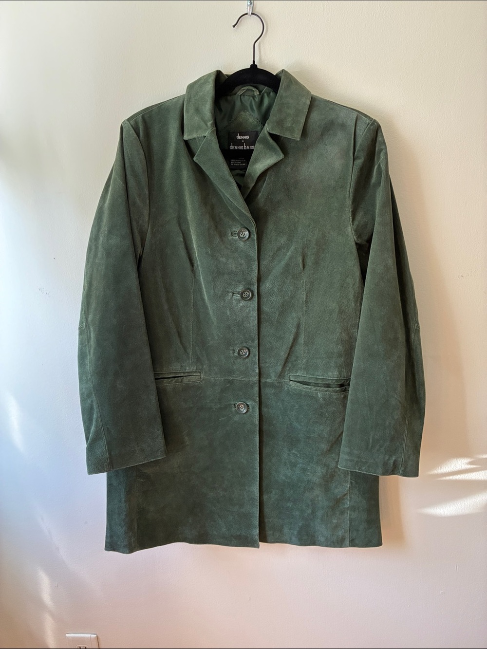 Vintage Green Suede Jacket